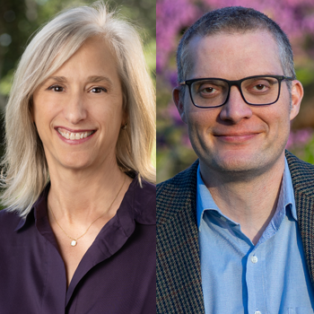 Caldwell Chair Lori Ringhand and Hosch Prof. William Ortman
