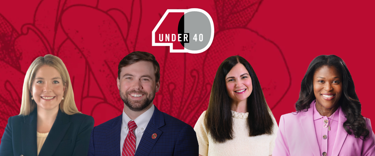 40 under 40 logo and individual headshots of the SPIA winners