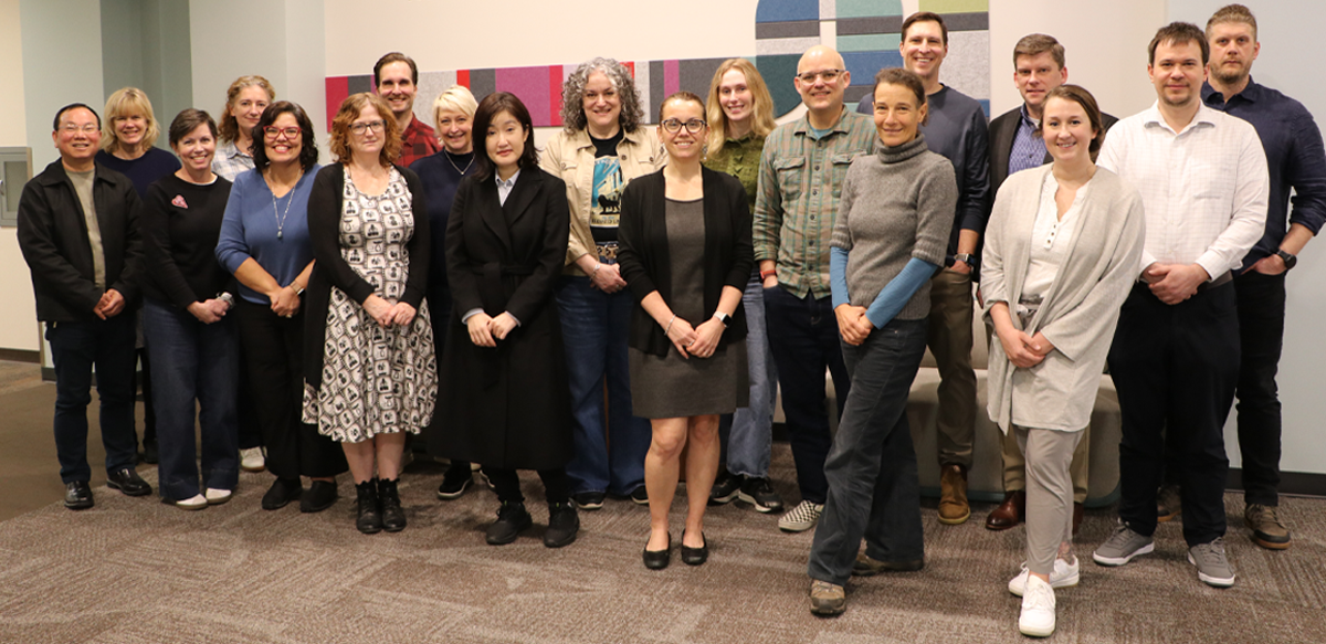 Members of the Creative Engagement Fellows Program at the Creative Engagement Wing (photo by UGA)