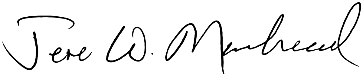 Signature of Jere Morehead