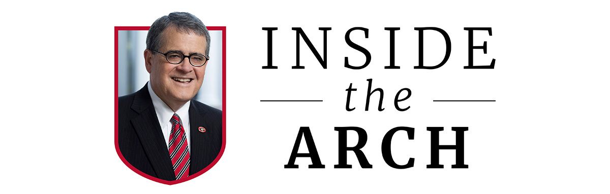 Inside the Arch logo
